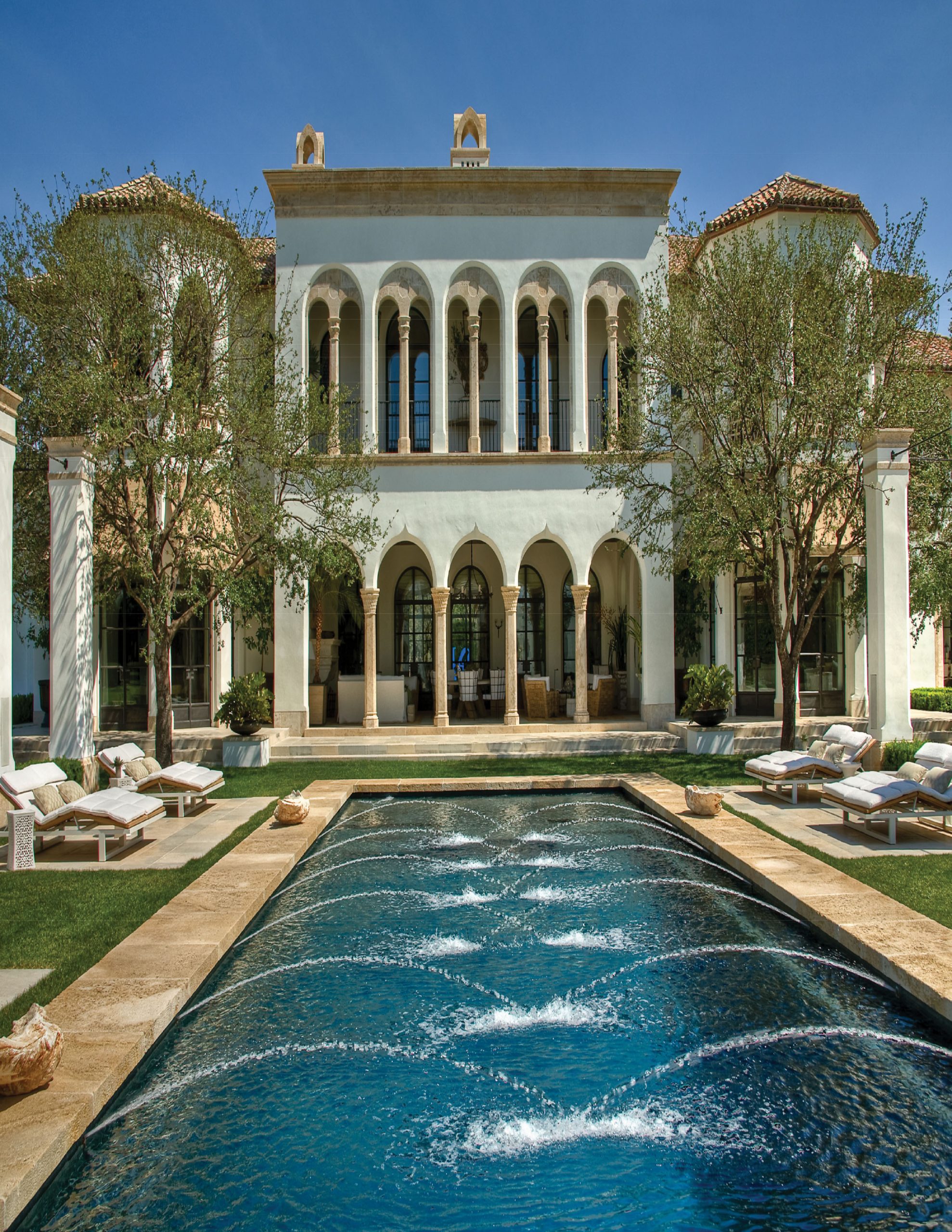 Las Vegas – Lot 8 — Aerial view of full estate with pool, tennis court, and desert backdrop